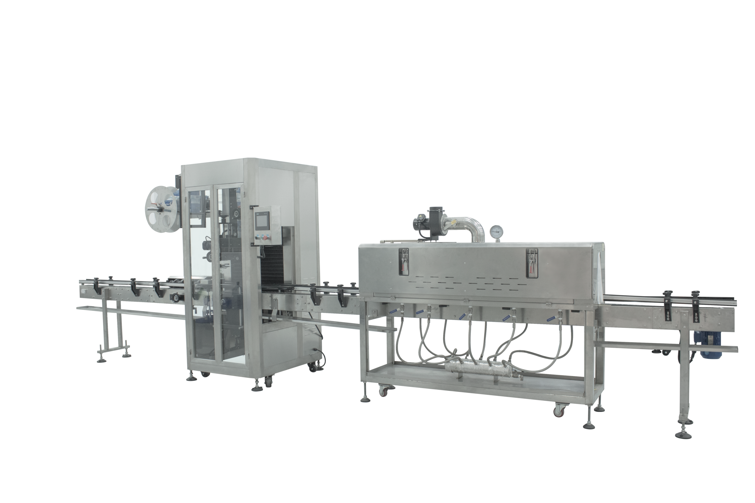 Fully Automatic Servo-Driven Sleeve Labeling & Shrinking Machine for Bottles & Caps-3