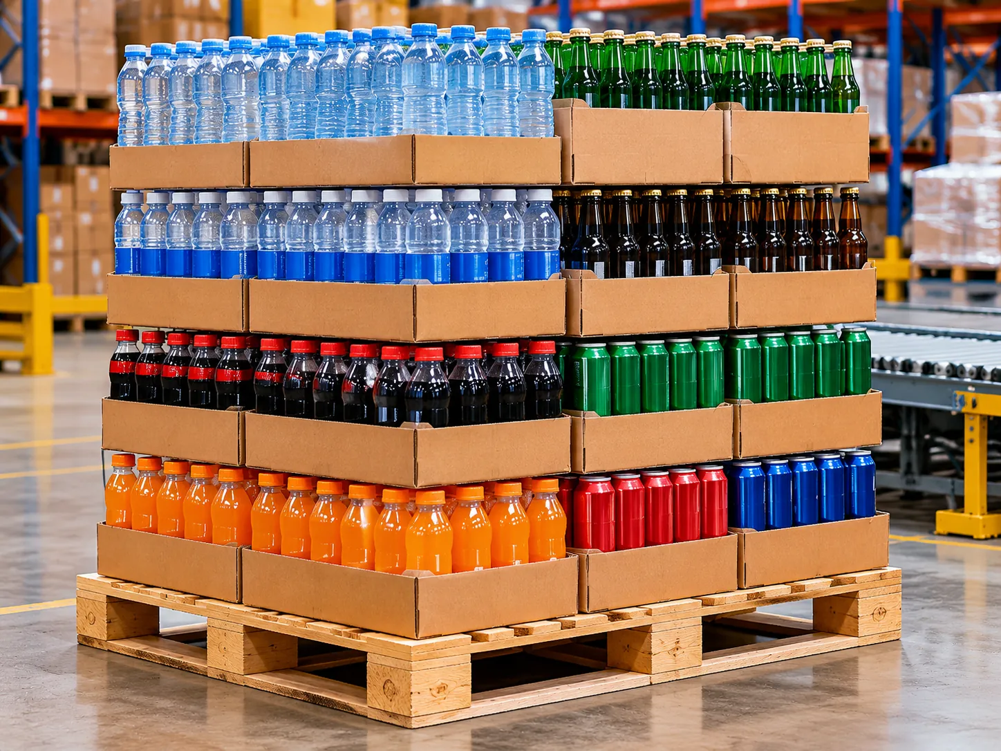 High-Speed Beverage Palletizing