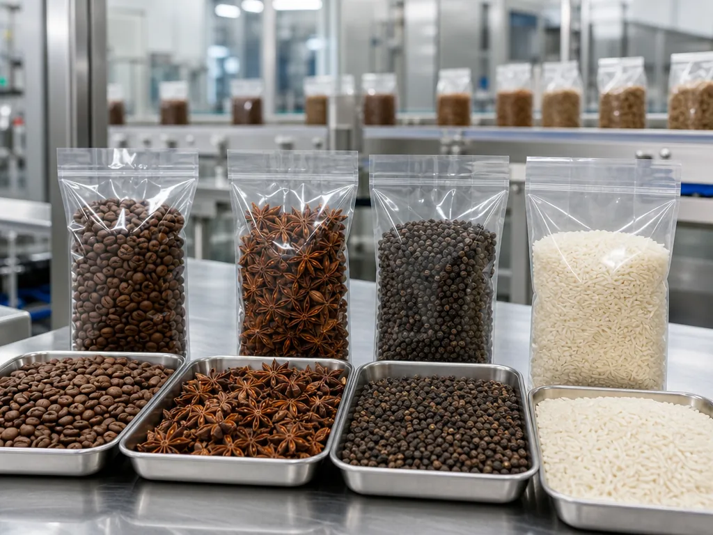 Coffee Beans and Whole Spices Filling Applications