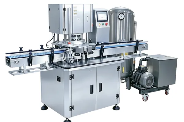 Cup Filling and Sealing Machine with Flat Tail Detail