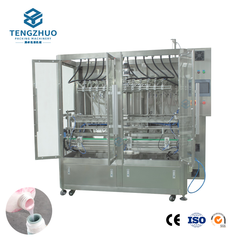 12-head fully automatic servo pump filling machine