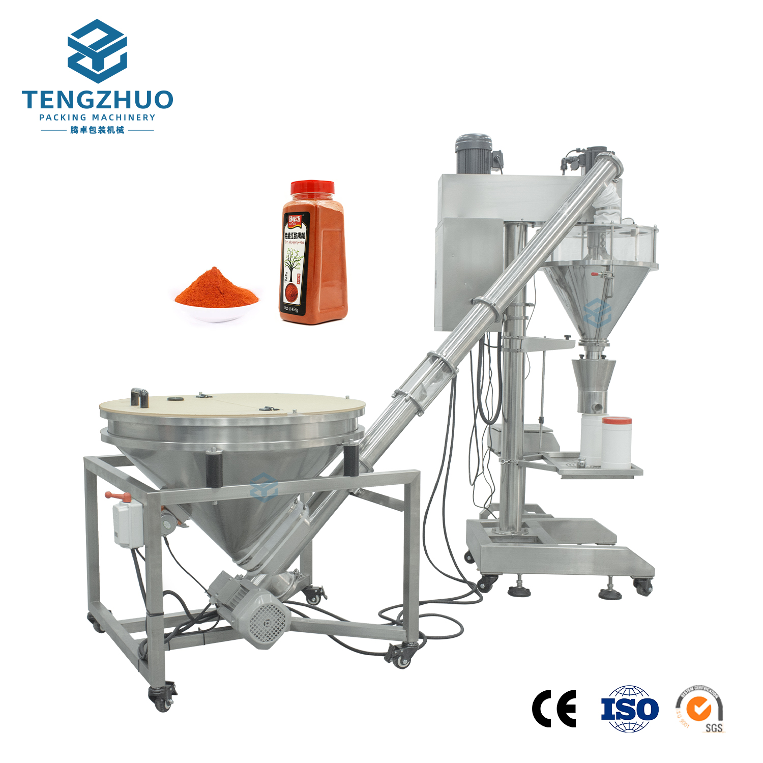 Semi-automatic powder filling machine