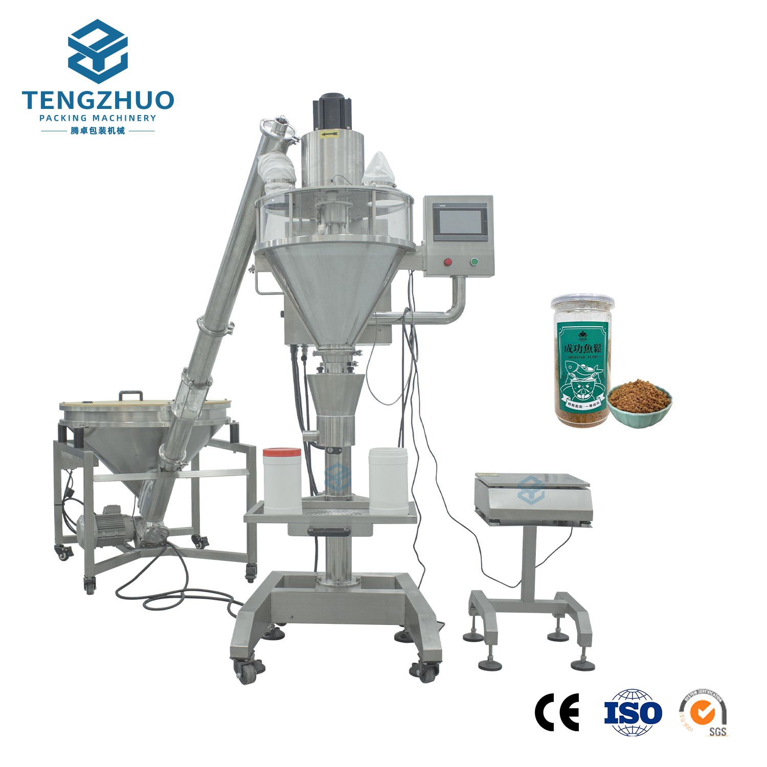 Semi-automatic powder filling machine