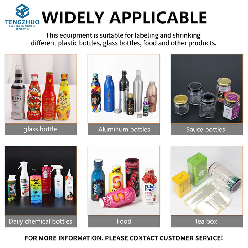 Fully Automatic Labeling and Steam Shrink Wrapping Machine