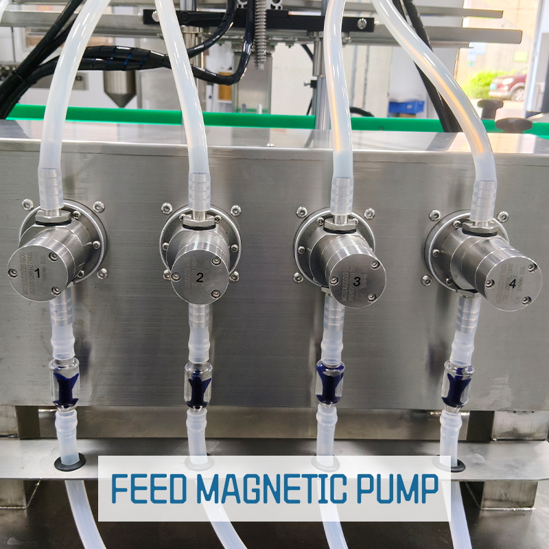 Simple Magnetic Pump Filling and Capping Machine