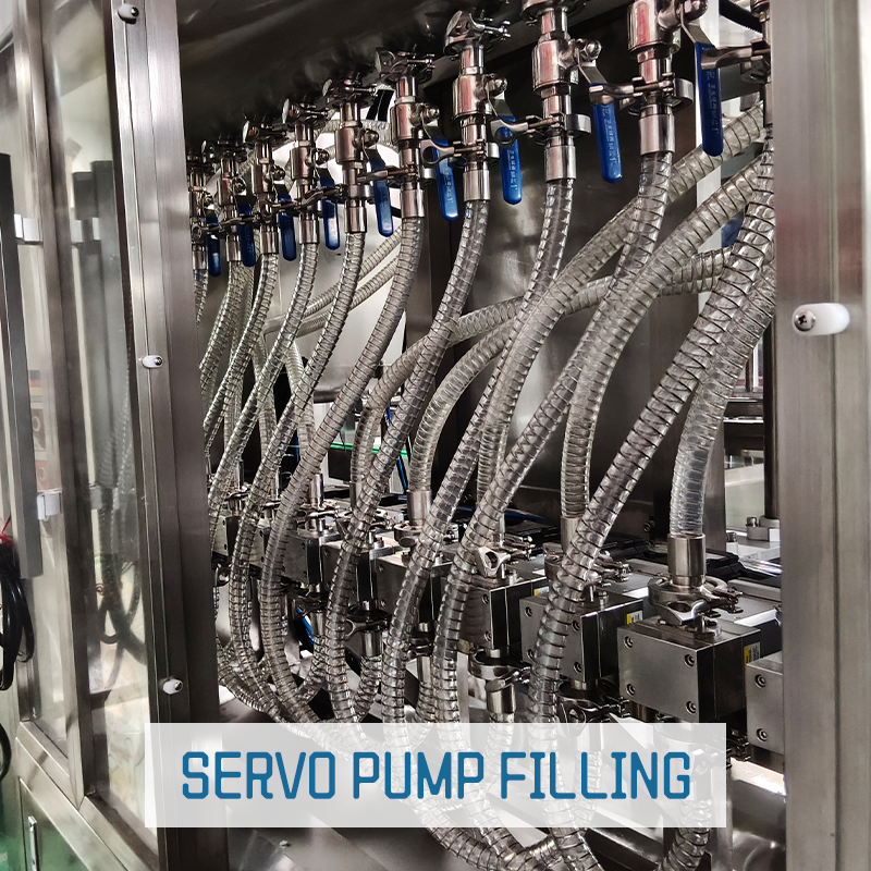 12-head fully automatic servo pump filling machine