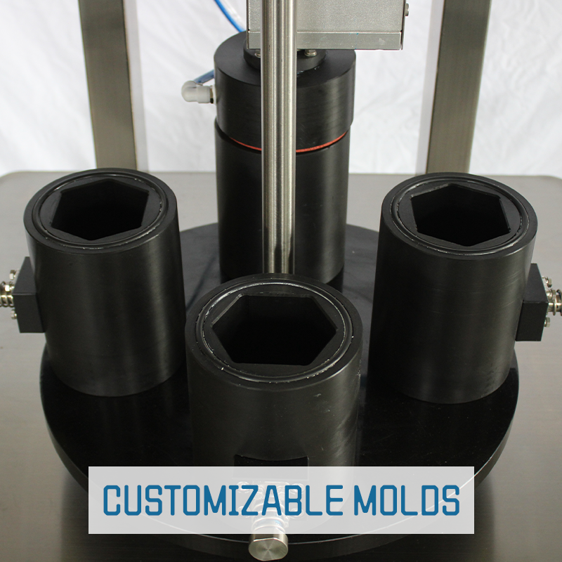 Semi-automatic vacuum sealing and capping machine